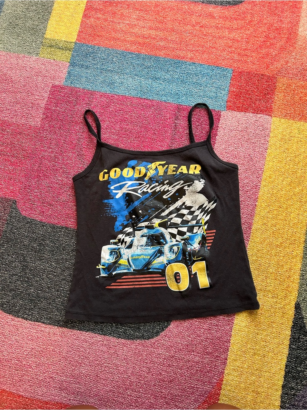 Racing Black Womens' Tank Top - '01 Graphic
